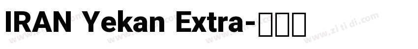 IRAN Yekan Extra字体转换
